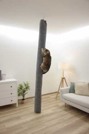 Kerbl Klettersack Katzen Carpet - ideale Alternative zu Kratzbaum deckenhoch, Aufstiegshilfe, Bezug waschbar